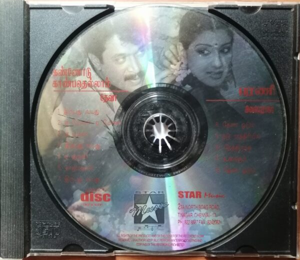 KANNODU KANBATHELLAM / BARANI - Deva & Ilayaraja Tamil Film Audio Cd - Image 2