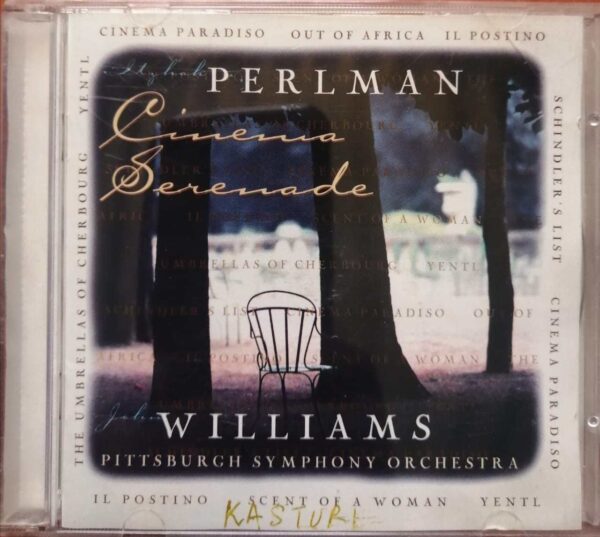 CINEMA SERENADE ITZHAK PERLMAN JOHN WILLIAMS SYMPHONY ORCHESTRA - English Symphony Album Audio Cd