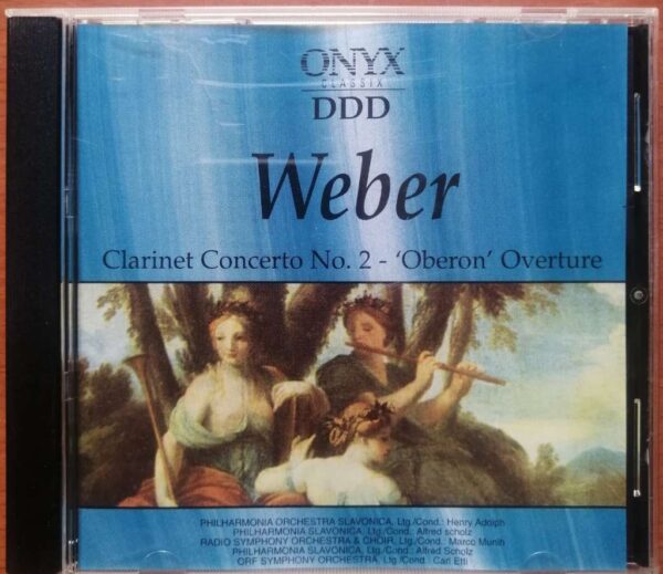 WEBER CLARIENT CONCERTO NO. 2 - 'OBERON OVERTURE - Imported Symphony Album Audio Cd