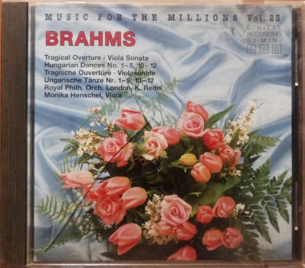 MUSIC FOR THE MILLIONS VOL . 23 BRAHMS - Imported Symphony Album Audio Cd