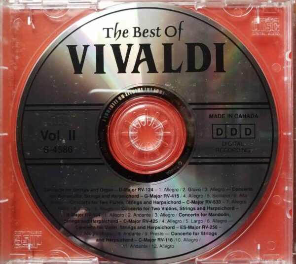 THE VERY BEST OF VIVALDI - Imported Symphony Album Audio Cd - Image 2