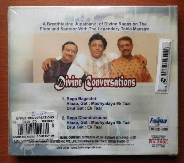 DIVINE CONVERSATIONS - Indian Instrumental Audio Cd (FACTORY SEALED PACK) - Image 2