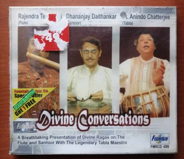 DIVINE CONVERSATIONS - Indian Instrumental Audio Cd (FACTORY SEALED PACK)