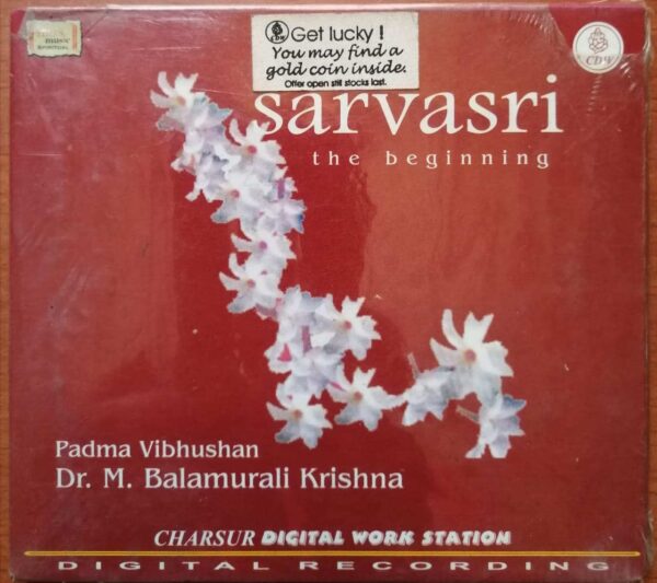 SARVASRI THE BEGINNING - Dr. M. Balamurali Krishna Carnatic Audio Cd (FACTORY SEALED PACK)