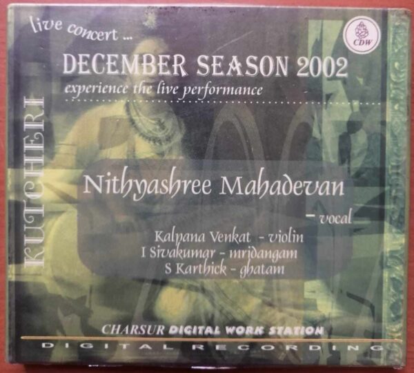 DECEMBER SEASON 2002 - Nithyashree Mahadevan Carnatic 2CD Pack Audio Cd (FACTORY SEALED PACK)