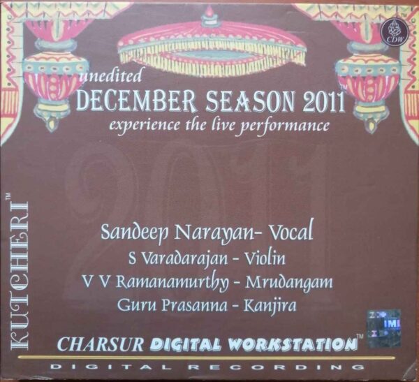 DECEMBER SEASON 2011 - Experience The Live Performance Carnatic 2CD Pack Audio Cd