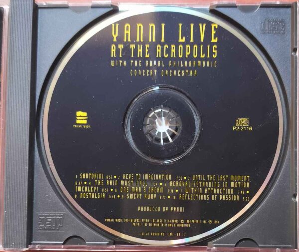 YANNI LIVE AT THE ACROPOLIS - Imported Album Audio Cd - Image 2