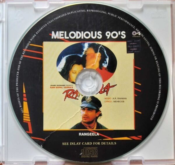 RANGEELA - A.R. Rahman Hindi Audio Cd - Image 2