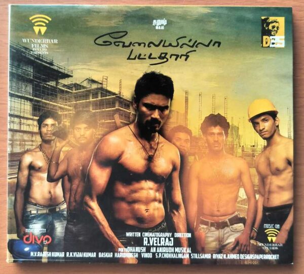 VELAI ILLA PATTADHARI - Anirudh Tamil Audio Cd