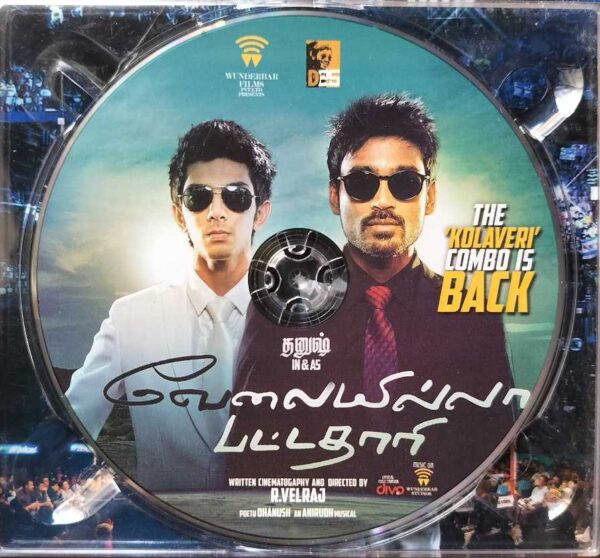 VELAI ILLA PATTADHARI - Anirudh Tamil Audio Cd - Image 2